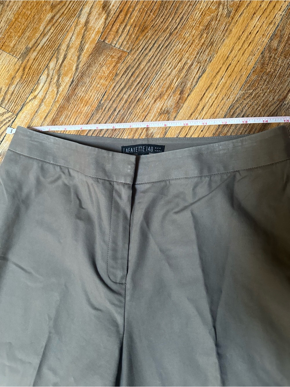 Lafayette 148 New York Women's Straight-Leg Pants in Olive